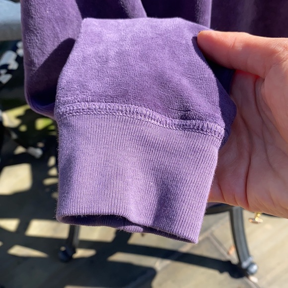 Juicy Couture 🔥 Zip up Hoodie Sweatshirt Purple Sz L - Picture 7 of 8